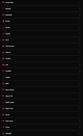 PointsBet Sportsbook NY Available Sports