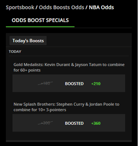 Create DraftKings Sportsbook IL Odds Boost