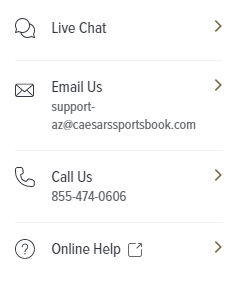 Caesars Sportsbook NJ Customer Support