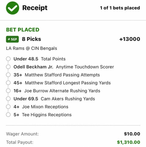 total bets on super bowl