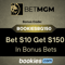 BetMGM Bonus Code BOOKIESBG150: Bet $10 Get $150 Bonus for Rockets-Warriors, Lakers-Wolves (Apr. 30)
