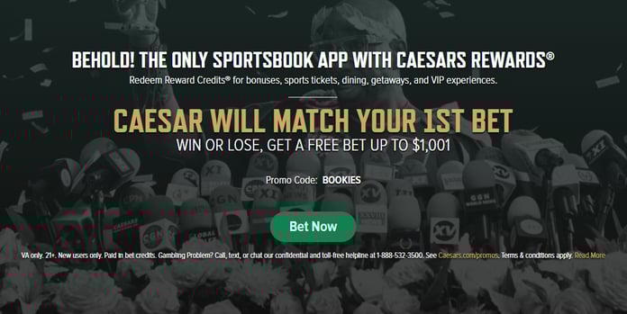 Caesars Sportsbook VA Welcome Offer