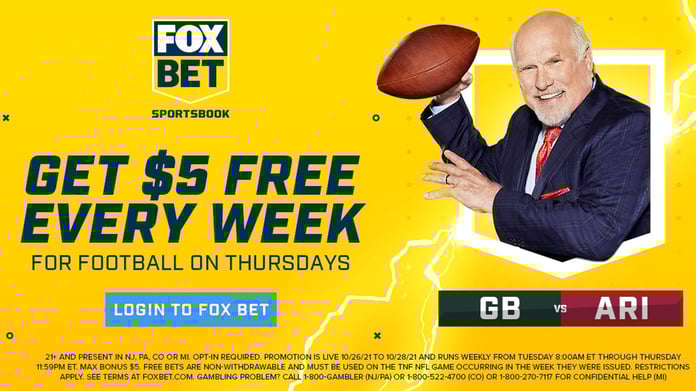 FOX Bet Promo: Free $5 Bet for Packers vs Cardinals TNF & $500 Risk-Free Bet